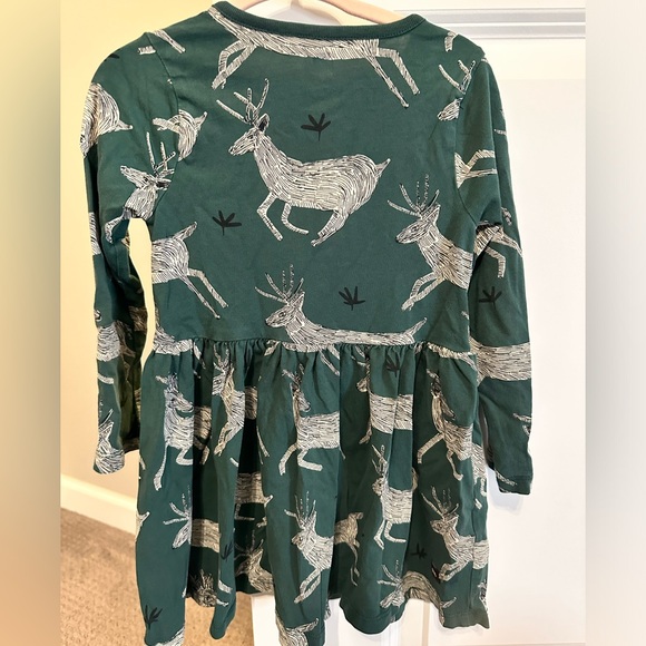 Tea Collection Reindeer Green Dress - Picture 3 of 3